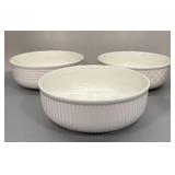 (3) Porcelain Serving Bowls