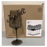 (6) Smoked Wine Glasses