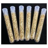 (6) Vials of Gold Foil Flakes #2
