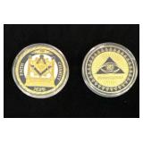 (2) Masionic Tokens