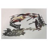 Metal Fisherman Cutout