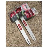 LOT Chainsaw 18' Bars and Chains (7) NOS