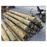 7'x8' Treated Fence Post