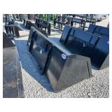 new 84' large capacity skid steer buckets