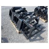 Stout XHD 84-6Brush Grapple with Skid Steer Quick Attach