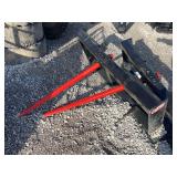 New Kivel Single Prong skidsteer Bale Spear