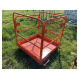 new pallet fork mount safety basket