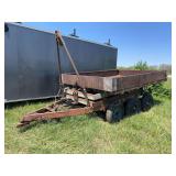 Dump Trailer. Needs 2 front spring hangers.