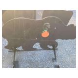 Steel bear shooting target.