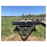 18' Trailer with 2' Dove Tail and 5' Ramps (frame is twisted)￼