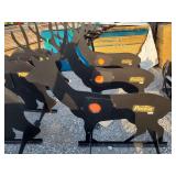 Steel buck shooting target.