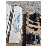 Roll of black landscape plastic