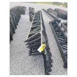 26' Trusses, 16' Overhang. 24' purlin spacing. For 6'x6' post.