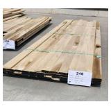Poplar sells by sf. Tongue and groove 3/4' x 3' x 10-12'