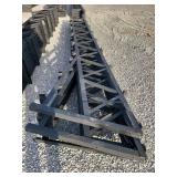 30' Steel Trusses 16' Overhang. 24' purlin spacing. For 6'x6' post.