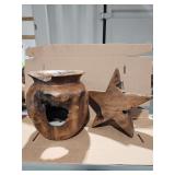 Set of 2 Teak Wood