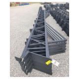 40' Trusses, no overhang. 48' purlin spacing. For 6'x6' post.