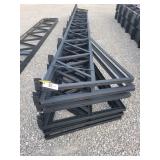 30' Trusses, 16' Overhan 24' purlin spacing. For 6'x6' post.