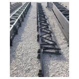 24' Lean-to Trusses, 16' Overhang. 24' purlin spacing. For 6'x6' post.