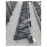 12' Lean-to Trusses, no overhang. 24' purlin spacing. For 6'x6' post.