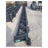 30' Freestanding Shed Trusses, no overhang. 24' purlin spacing. For 8'x8' post