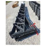 Truss 30' 4/12 Pitch Gable Truss with Custom Wood OH 12' centers 6x6 posts