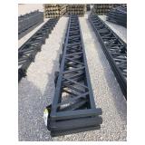 24' Lean-to Trusses, no overhang. 24' purlin spacing. For 6'x6' post.