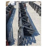 Truss 30' 4/12 Pitch Gable Truss with custom wood OH 12' Centers 6x6 posts