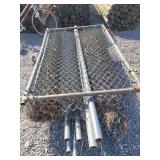 100' Chain-link Fence. With 40' wide entry door.