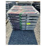 42 Packs of rustic black shingles. (30.76 sq ft per pack), (1,291.92 sq ft per pallet)