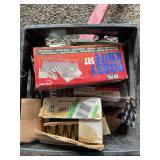Crate of misc nails and more