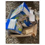 Box of light bulbs and more
