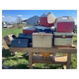 Shop table and everything on it