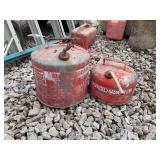 2 metal fuel cans