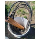 Bucket of bushhog parts