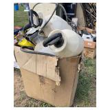 Box of sprayers and more