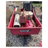 Red pull behind trailer and more