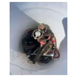 Bucket of hitch pins and clevis hooks