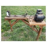Wood lathe and rolling cot