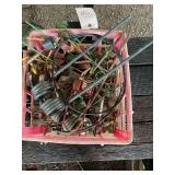 Crate full of hay teeth