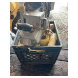 Crate with sander and more