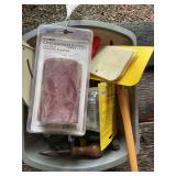 Grey tub of contents