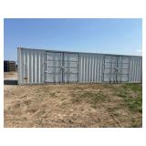 40 ft High cube container. (2 side doors)