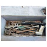 Metal tool box and tools