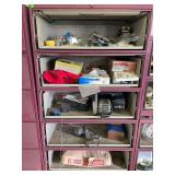 Metal shop cabinet with all contents