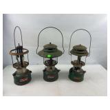 3 Coleman Lanterns