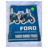 Ford and IH operators manual books