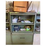 Metal shop cabinet with all contents