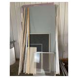 Styrofoam boards, plywood and more