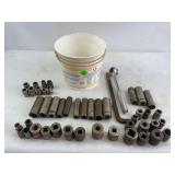 1/2in deep well and shallow sockets